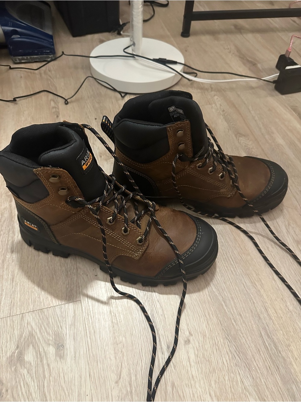 Brown Mens Work Boots with Steel Toe - ARIAT